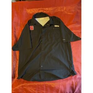 NC State Pullover Jacket Mens Black Embroidered S Collegiate Windbreaker Logo